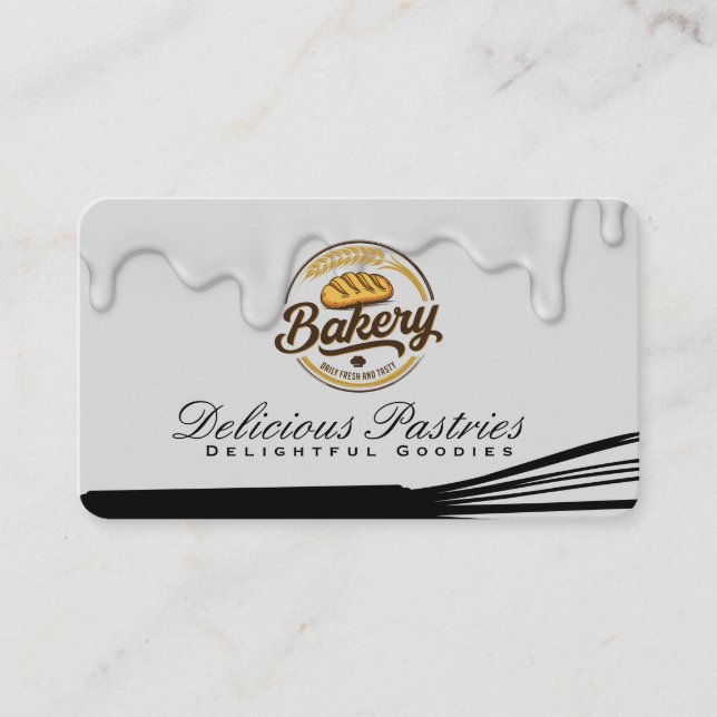 Carte De Visite Baker Bread | Pastries | Whisk (Devant)