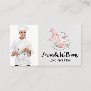 Carte De Visite Baker   Chef   Logo culinaire