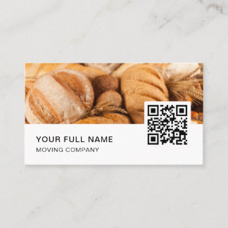 Carte De Visite Baker QR Code Logo Médias sociaux