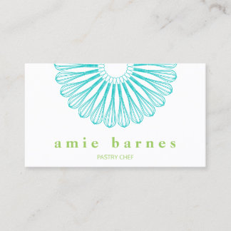Carte De Visite Baker's Whisk Logo Restauration boulangerie Chef