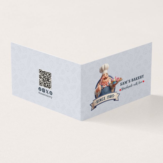 Carte De Visite Bakery Store Pastry Chef Dessert Cake Baker Detail (Extérieur)