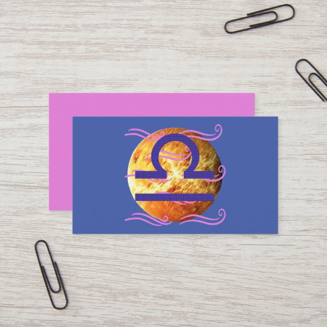 Carte De Visite Balance (Devant/Arrière en situation)