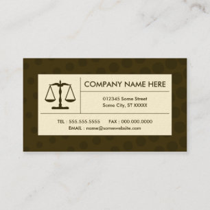 Carte De Visite balance de justice en demi-teinte