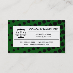 Carte De Visite balance de justice en demi-teinte