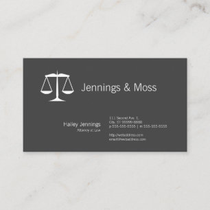 Carte De Visite Balance de la justice