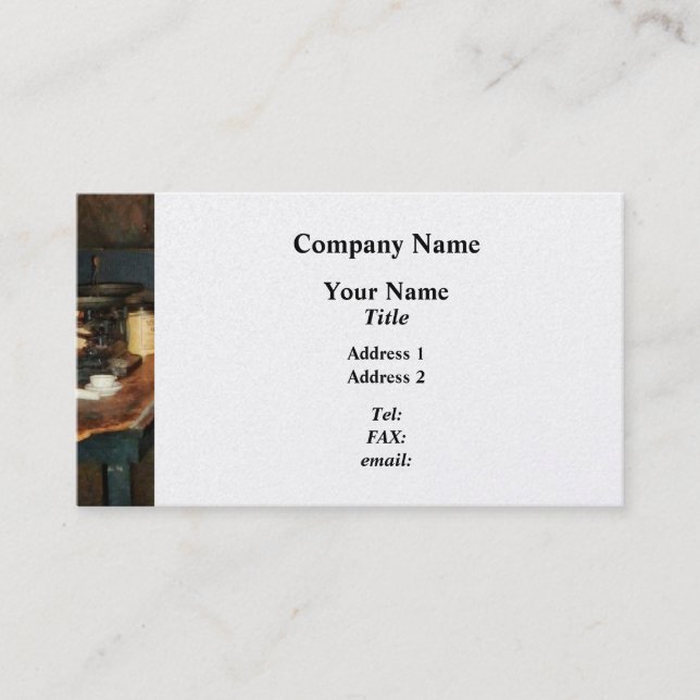 Carte De Visite Balance et aluminium - Platine (Devant)