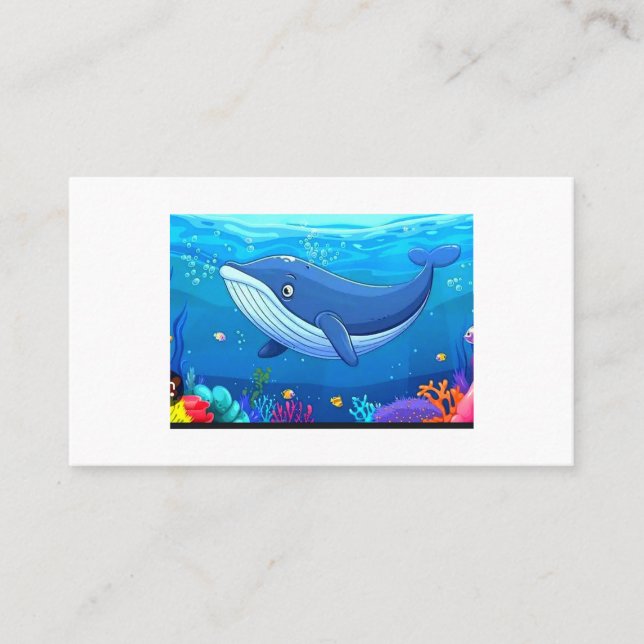 Carte De Visite Baleine à bosse majestueuse - Géant doux de la mer (Devant)