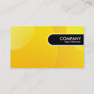 Carte De Visite Balise Arête Arrondie - Nuage de bulle Jaune