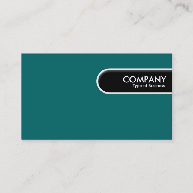 Carte De Visite Balise Arête arrondie - Turquoise (Devant)