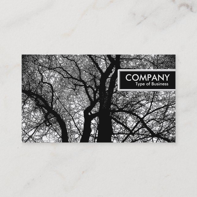 Carte De Visite Balise de bord - Arbre de contraste élevé (Devant)