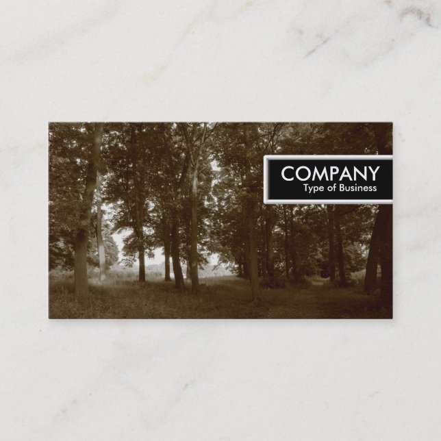 Carte De Visite Balise de bord - Bois (sépia tonique) (Devant)