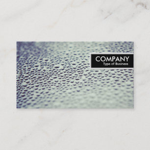 Carte De Visite Balise de bord - gouttelettes d'eau sur verre 01