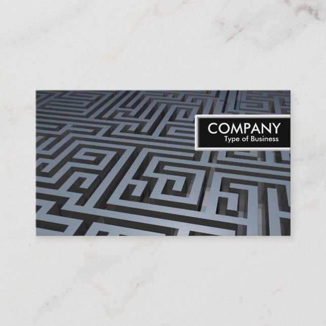 Carte De Visite Balise de bord - Maze métallique (Devant)