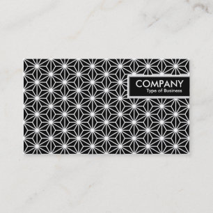 Carte De Visite Balise de bord - Motif Asanoha