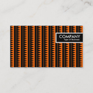 Carte De Visite Balise de bord - Motif aztèque - orange