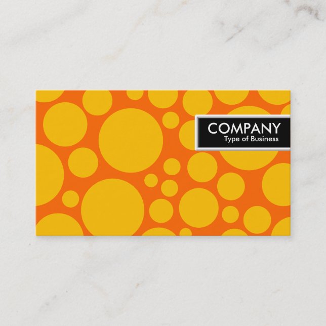 Carte De Visite Balise de bord - Pot - orange sur orange (Devant)