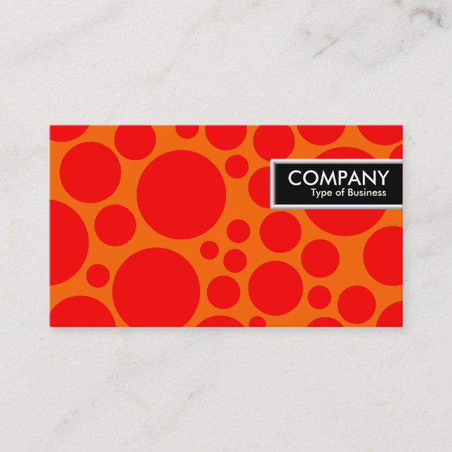 Carte De Visite Balise de bord - Pot - Rouge sur orange (Devant)