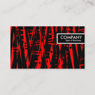 Carte De Visite Balise de bord - rouge et noir Abstrait