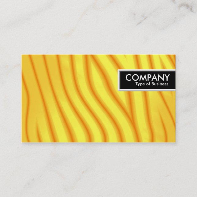 Carte De Visite Balise de bord - Vagues jaunes (Devant)