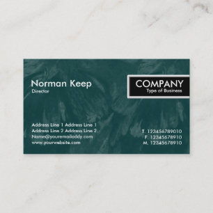 Carte De Visite Balise de bord - Vert foncé brossé texture II