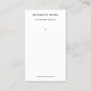 Carte De Visite Balise de prix simple d'oreille noire et blanche