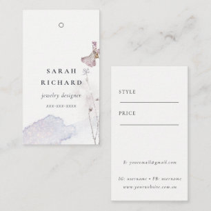 Carte De Visite Balise de prix simple minimal pour parties scintil