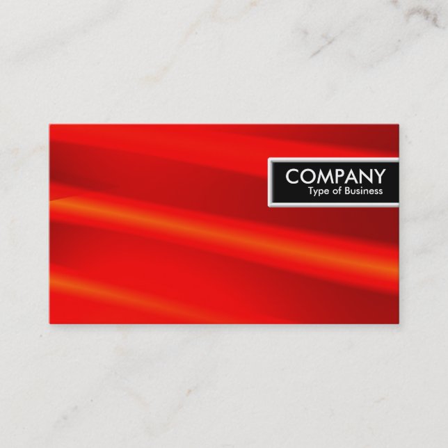 Carte De Visite Balise Edge - rouge chaud 01 (Devant)