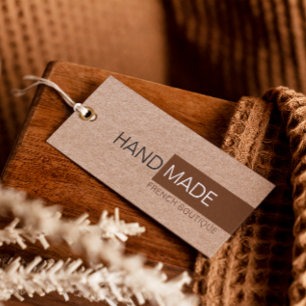 Carte De Visite Balise Rustique Brown Kraft Papier Vêtements Prix