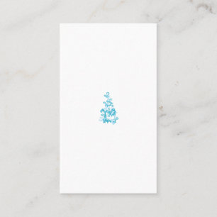 Carte De Visite Ball Blue, Medium Turquoise design décoratif