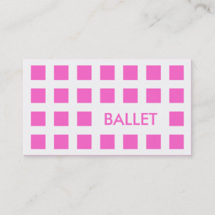 Carte De Visite BALLET (carrés mod)