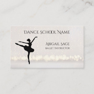 Carte De Visite Ballet Dance School Danseuse professionnelle Perso
