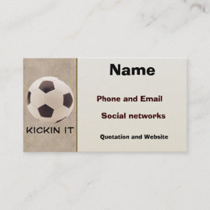 Carte De Visite Ballon de football