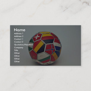 Carte De Visite Ballon de football