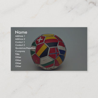 Carte De Visite Ballon de football