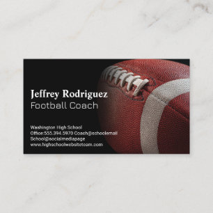 Carte De Visite Ballon de football   Coach