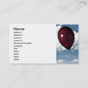 Carte De Visite Ballon rouge