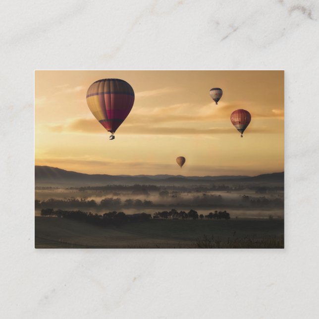 Carte De Visite Ballons à air chauds (Dos)
