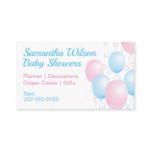 Ballons rose et bleu