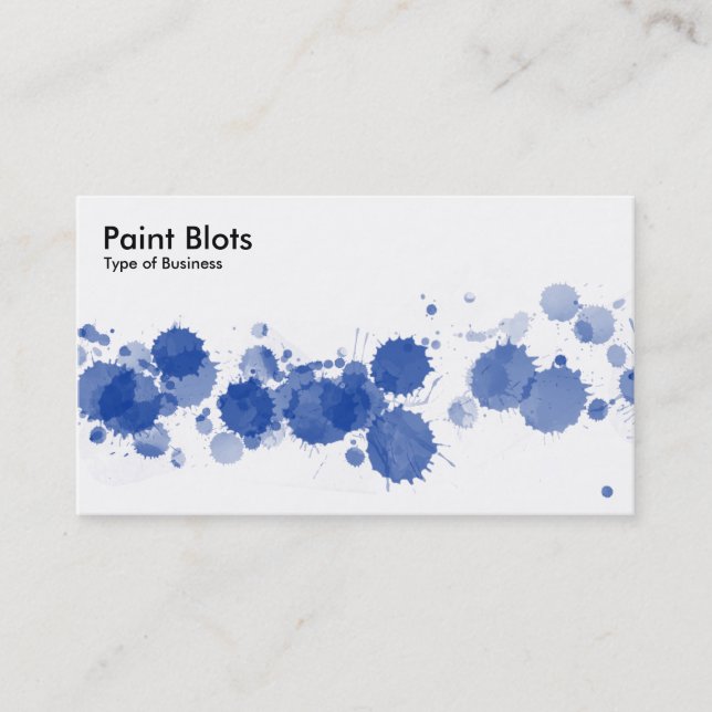Carte De Visite Ballots de peinture - bleu marine (Devant)