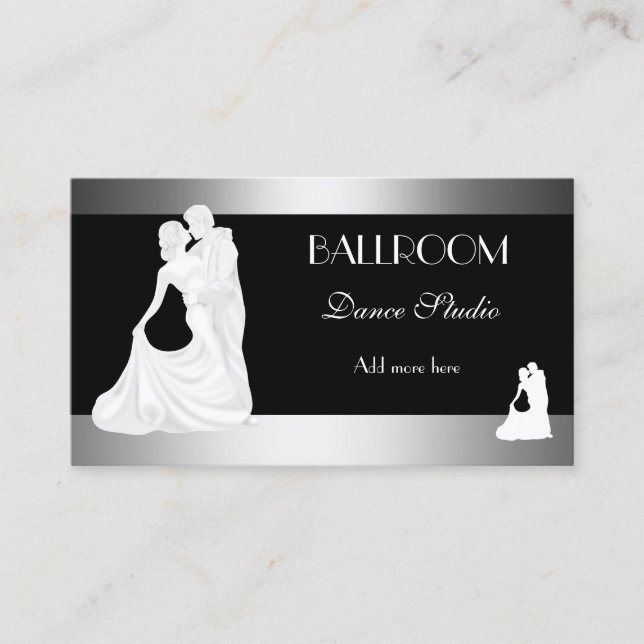 Carte De Visite BALLROOM Dance Studio Cours de danse 2 (Devant)