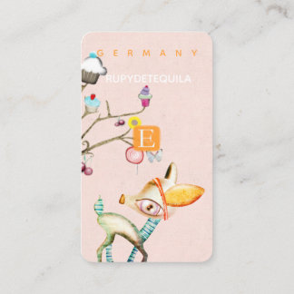 Carte De Visite Bambi Wonderland ETSY Tender Desserts Tree
