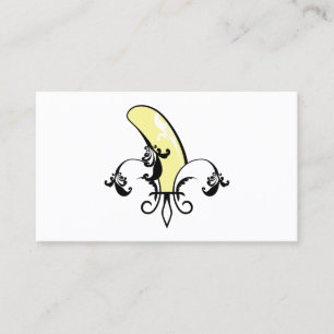 Carte De Visite banane fleur de lis