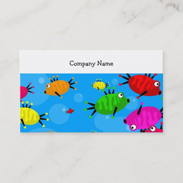Carte De Visite Banc des poissons, nom de la société (Devant)