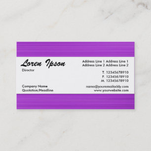 Carte De Visite Bande centrale 118