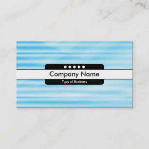 Carte De Visite Bande centrale 5 emplacements - Bleu ondulé
