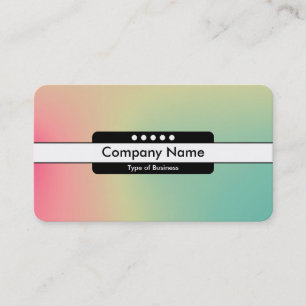 Carte De Visite Bande centrale 5 emplacements - Dégradé Y, M, B, R