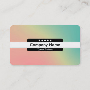Carte De Visite Bande centrale 5 emplacements - Dégradé Y, M, B, R