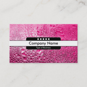 Carte De Visite Bande centrale 5 emplacements - Rose vapeur