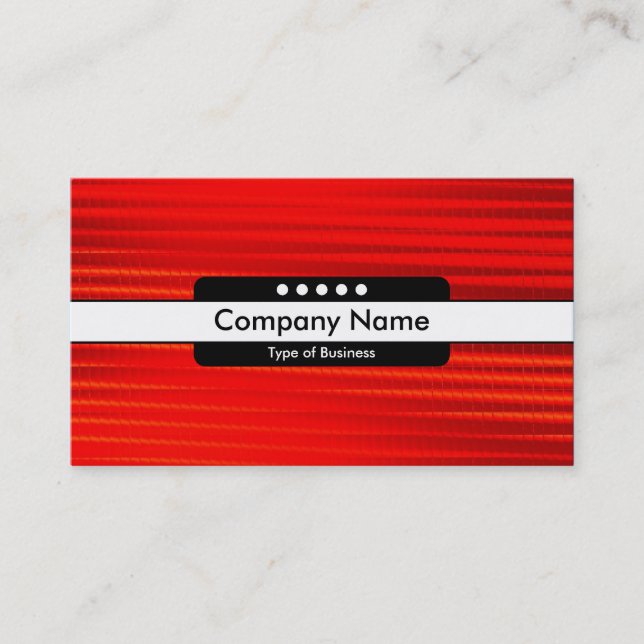Carte De Visite Bande centrale 5 emplacements - Rouge chaud (Devant)
