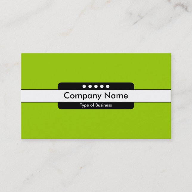 Carte De Visite Bande centrale 5 emplacements - Vert (99CC00) (Devant)